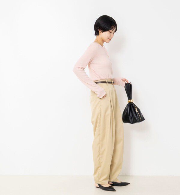 NOLLEY'S「MY STANDARDウォッシャブルリブヘンリー2WAYプルオーバー」|Tシャツ・カットソー|