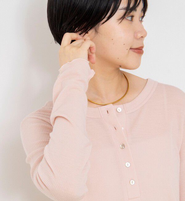 NOLLEY'S「MY STANDARDウォッシャブルリブヘンリー2WAYプルオーバー」|Tシャツ・カットソー|