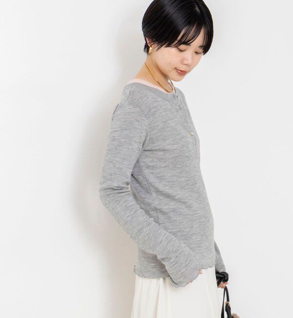 NOLLEY'S「MY STANDARDウォッシャブルリブヘンリー2WAYプルオーバー」|Tシャツ・カットソー|