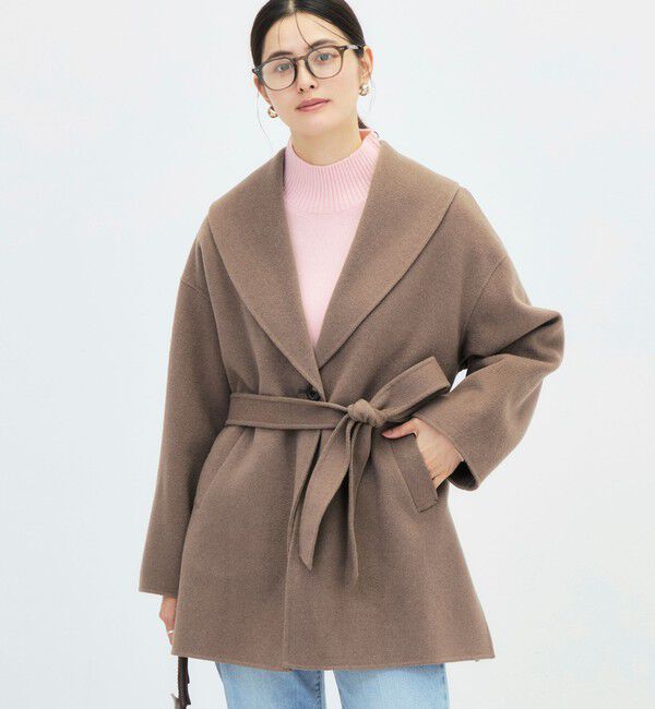NOLLEY'S sophi「リバーショールコート」|ダッフルコート|カーキ