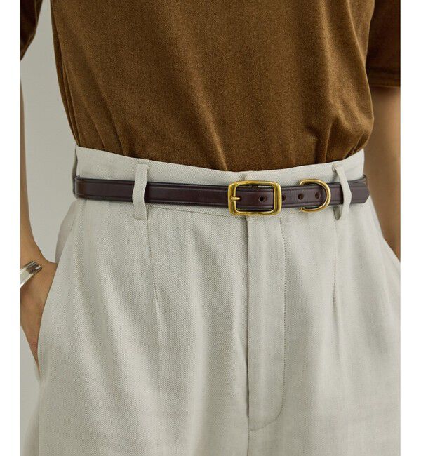 SALON adam et rope'「【TORY LEATHER（トリーレザー）】3/4 wide plain creased belt」|ベルト|