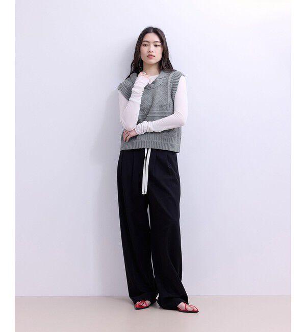 ADAM ET ROPE'「【WEB限定】ミックスパターンニットベスト」|ベスト・ジレ|
