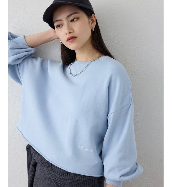 THE PAUSE「【THE PAUSE】刺繍ショートスウェット」|Tシャツ・カットソー|