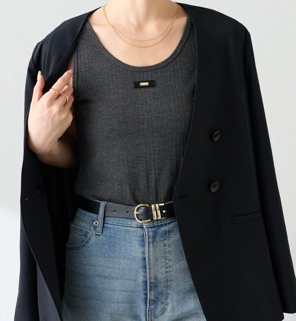  「【着回しアイテム】リブタンクトップ」|Tシャツ・カットソー|