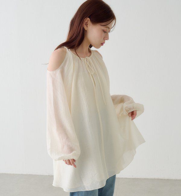  「【S.Lサイズ展開】カットアウトブラウス」|シャツ・ブラウス|