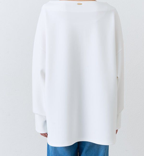  「【接触冷感/紫外線防止/防シワ】ダンボールボートネックプルオーバー」|Tシャツ・カットソー|