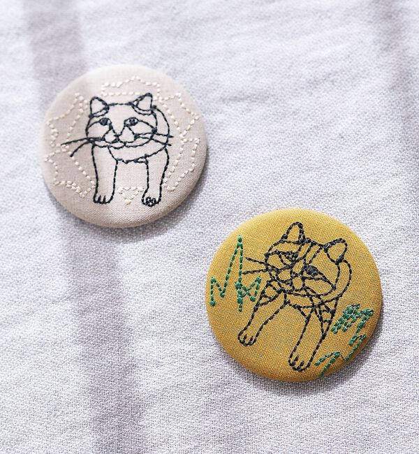 collex「【＋HAyU fabric】コンパクトミラー　缶バッチミラー　手鏡」|ポーチ|