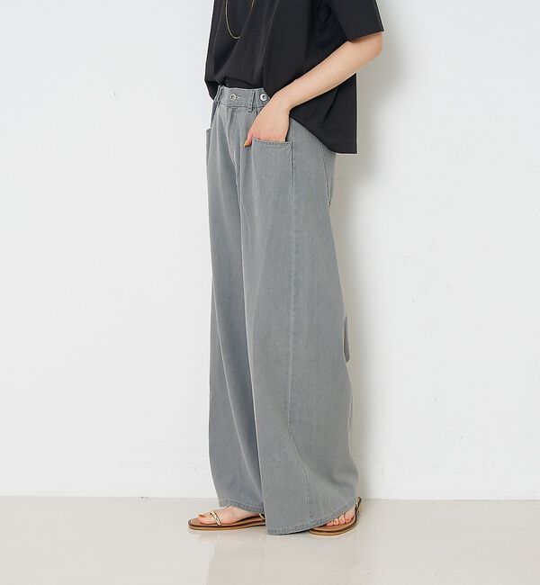 collex「タックウエストデニムパンツ」|デニム|