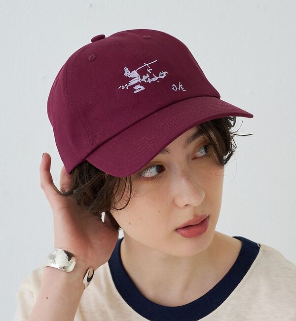 Rouge vif「【LY / エルワイ】ロゴ / レター刺繍キャップ Letter cap」|その他|ボルドー