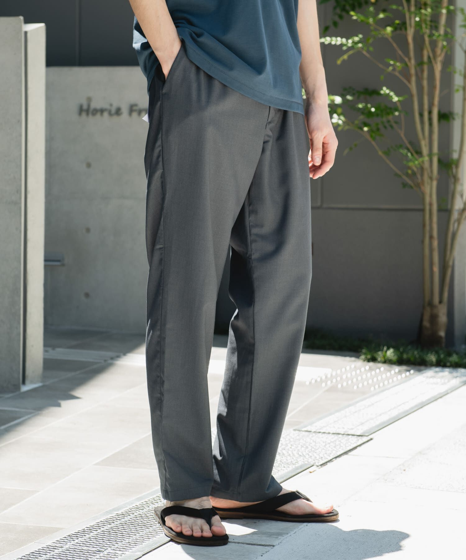 URBAN RESEARCH DOORS「『速乾/接触冷感/イージーケア』ウールライクイージートラウザー」|その他|