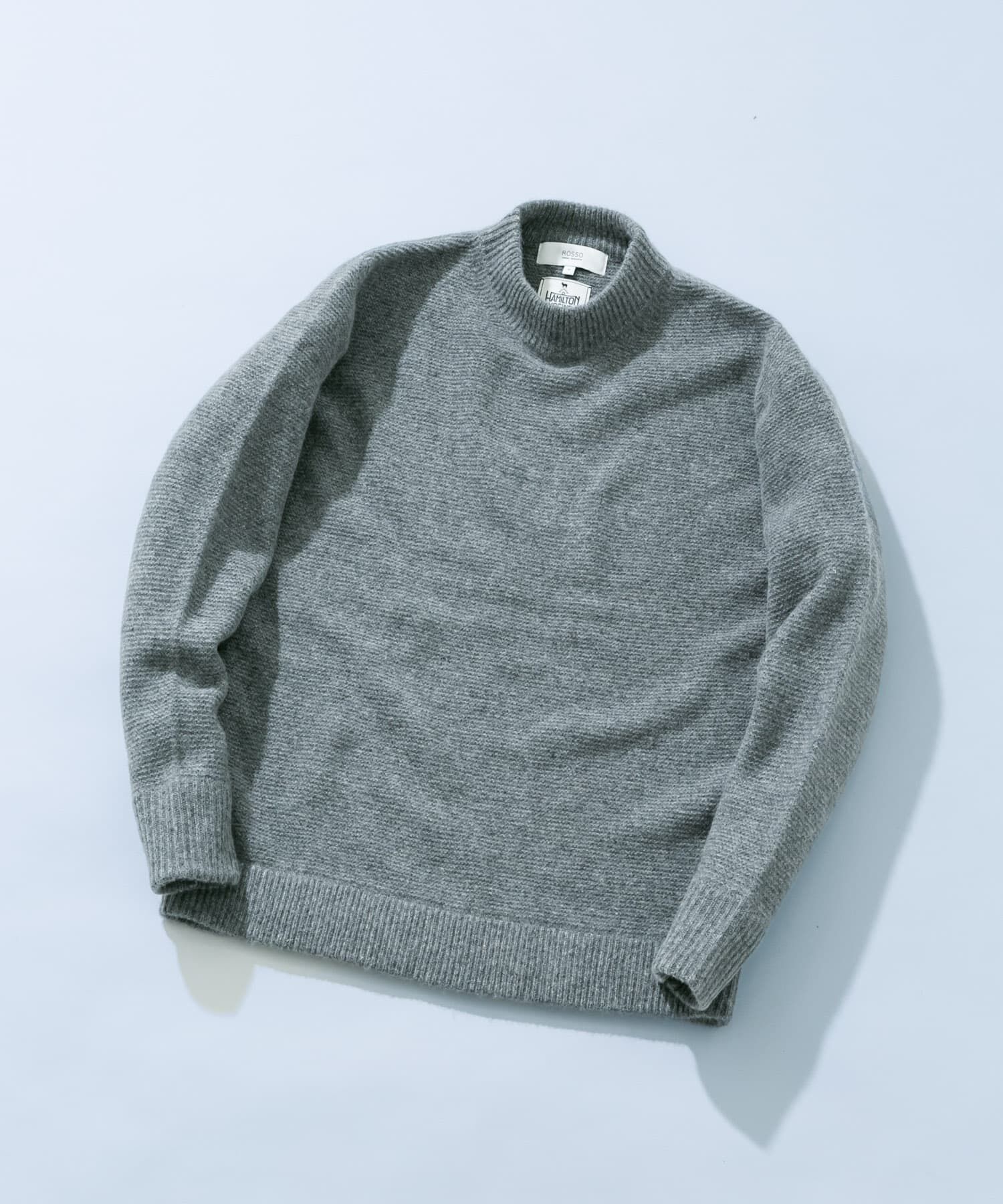 URBAN RESEARCH ROSSO「『XLｻｲｽﾞあり』ﾊﾐﾙﾄﾝｳｰﾙｶﾞｰﾀｰ編みﾓｯｸﾈｯｸﾌﾟﾙ  」|ニット・セーター|