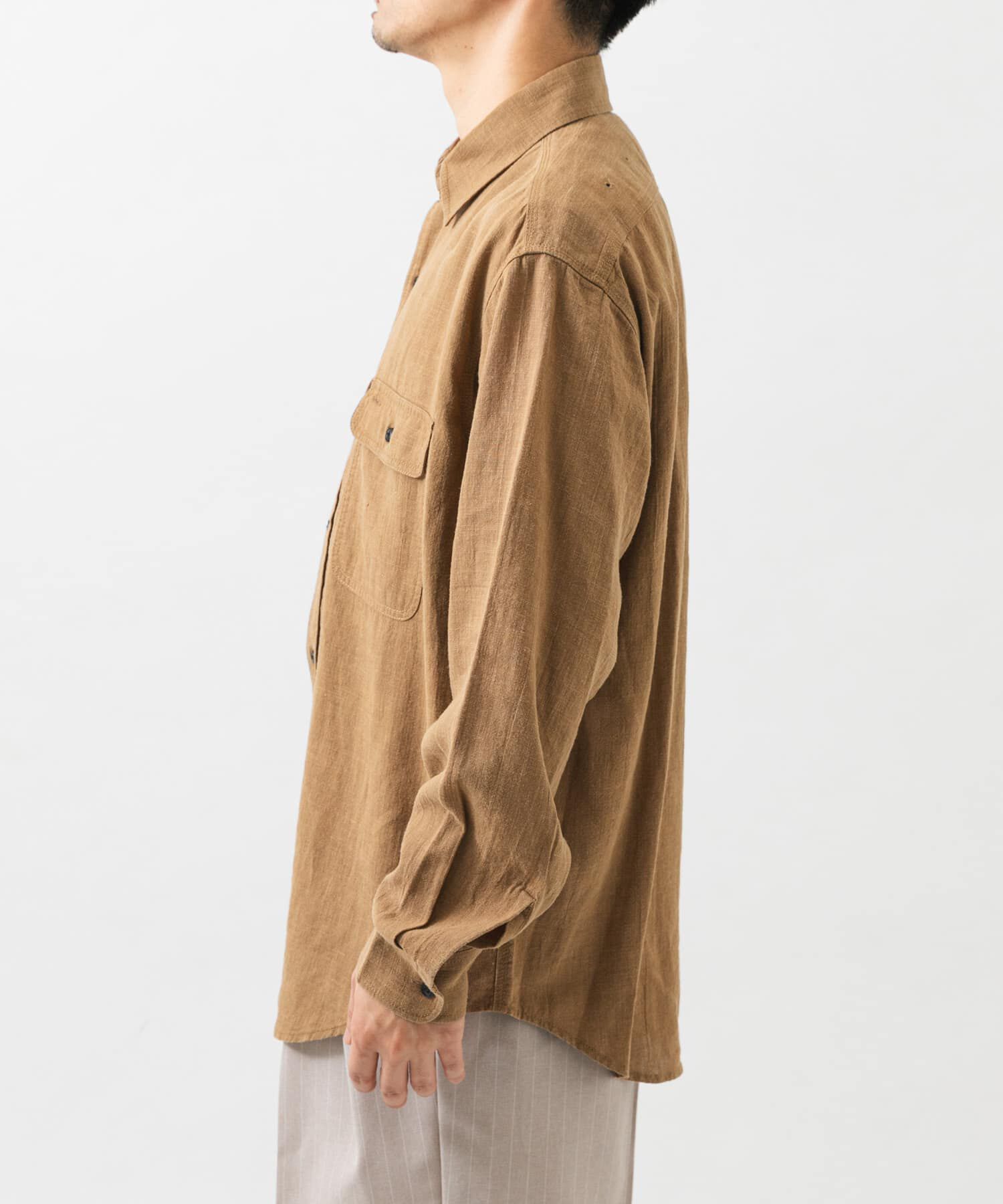 URBAN RESEARCH「SANDWASH LINEN WORK SHIRTS」|シャツ・ブラウス|