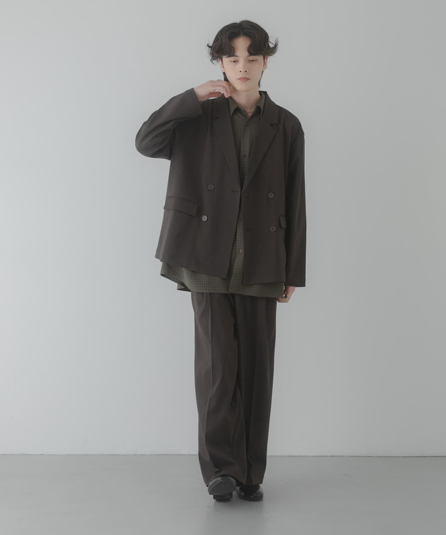 SENSE OF PLACE by URBAN RESEARCH「『イージーケア/速乾』リネンライクタックワイドスラックス」|その他|