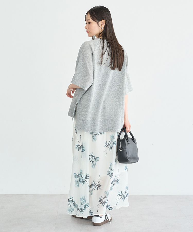 earth music&ecology「【接触冷感・吸水速乾】シアーダンボールプルオーバー」|Tシャツ・カットソー|