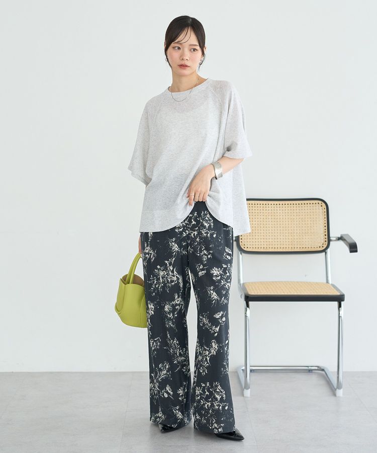 earth music&ecology「【接触冷感・吸水速乾】シアーダンボールプルオーバー」|Tシャツ・カットソー|