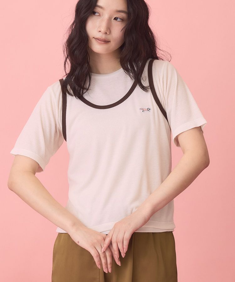AMERICAN HOLIC「【PENNEY'S】配色タンクトップ+Tシャツ」|Tシャツ・カットソー|