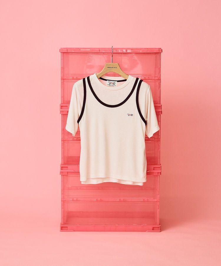 AMERICAN HOLIC「【PENNEY'S】配色タンクトップ+Tシャツ」|Tシャツ・カットソー|