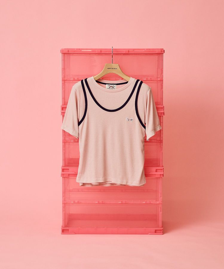 AMERICAN HOLIC「【PENNEY'S】配色タンクトップ+Tシャツ」|Tシャツ・カットソー|