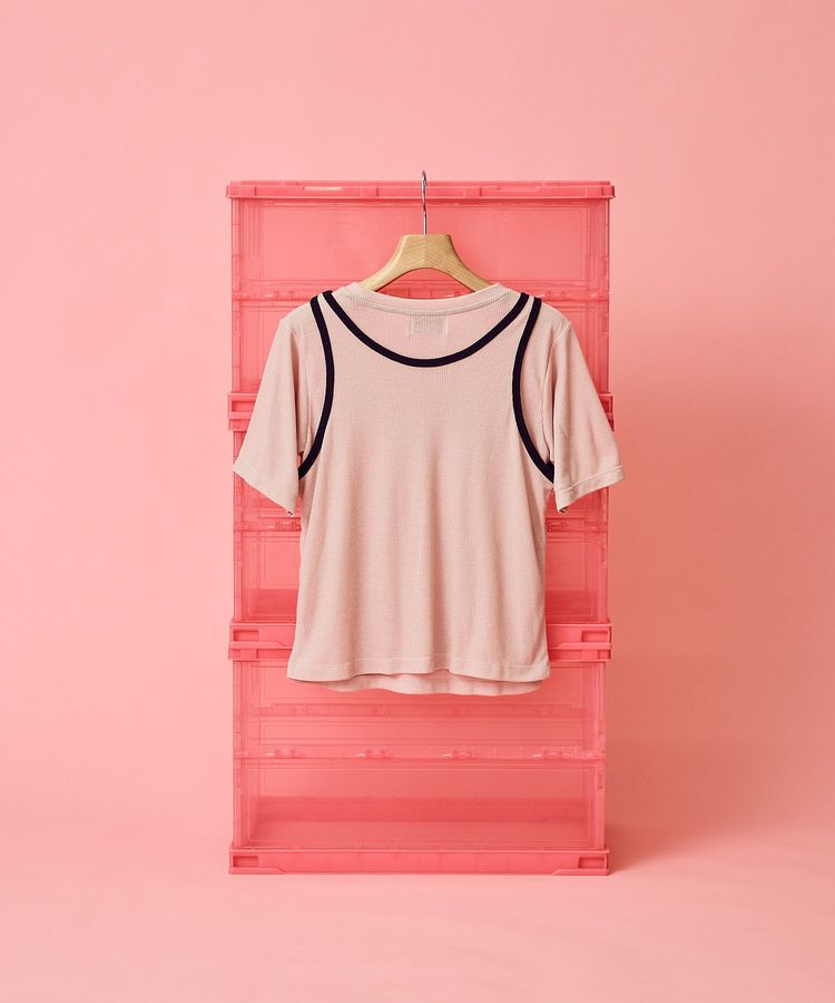 AMERICAN HOLIC「【PENNEY'S】配色タンクトップ+Tシャツ」|Tシャツ・カットソー|