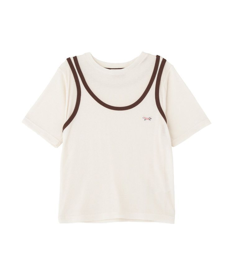 AMERICAN HOLIC「【PENNEY'S】配色タンクトップ+Tシャツ」|Tシャツ・カットソー|