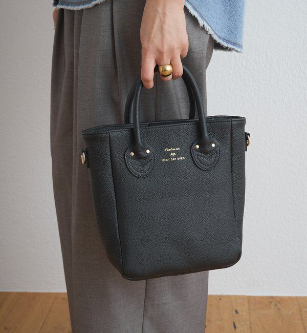  「レザー2WAYミニトートBAG」|ショルダー・メッセンジャー|ブラック