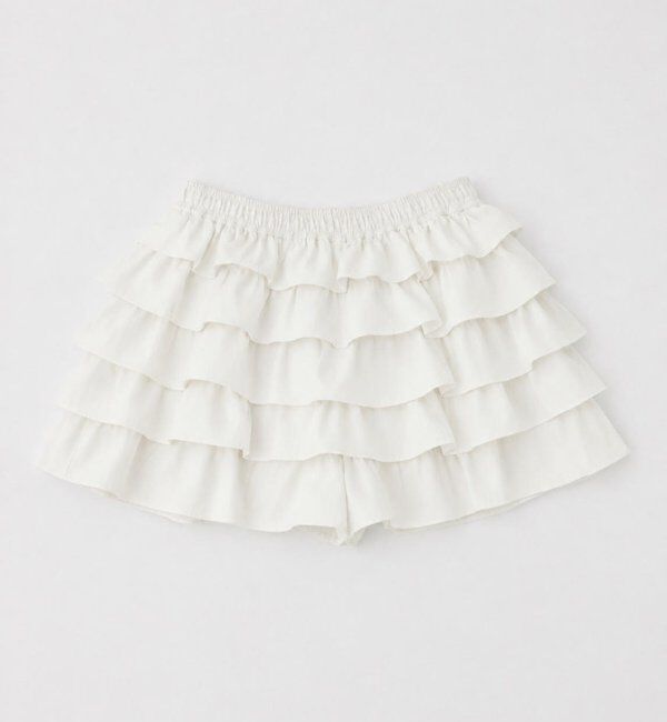  「【セットアップ可能】フリルショートパンツ」|その他|オフホワイト