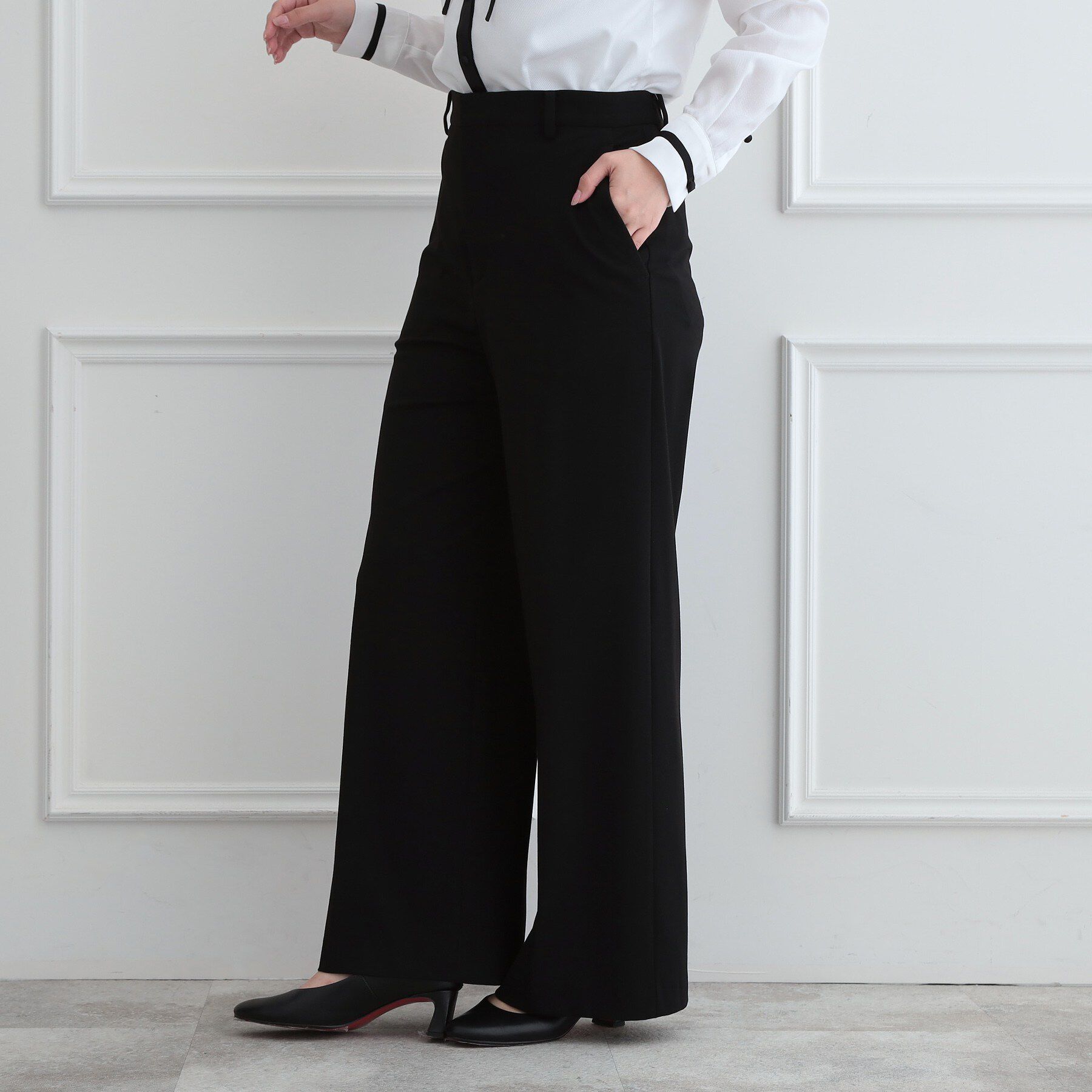 DRESSTERIOR「【セットアップ可能】ブラック ワイドパンツ」|その他|