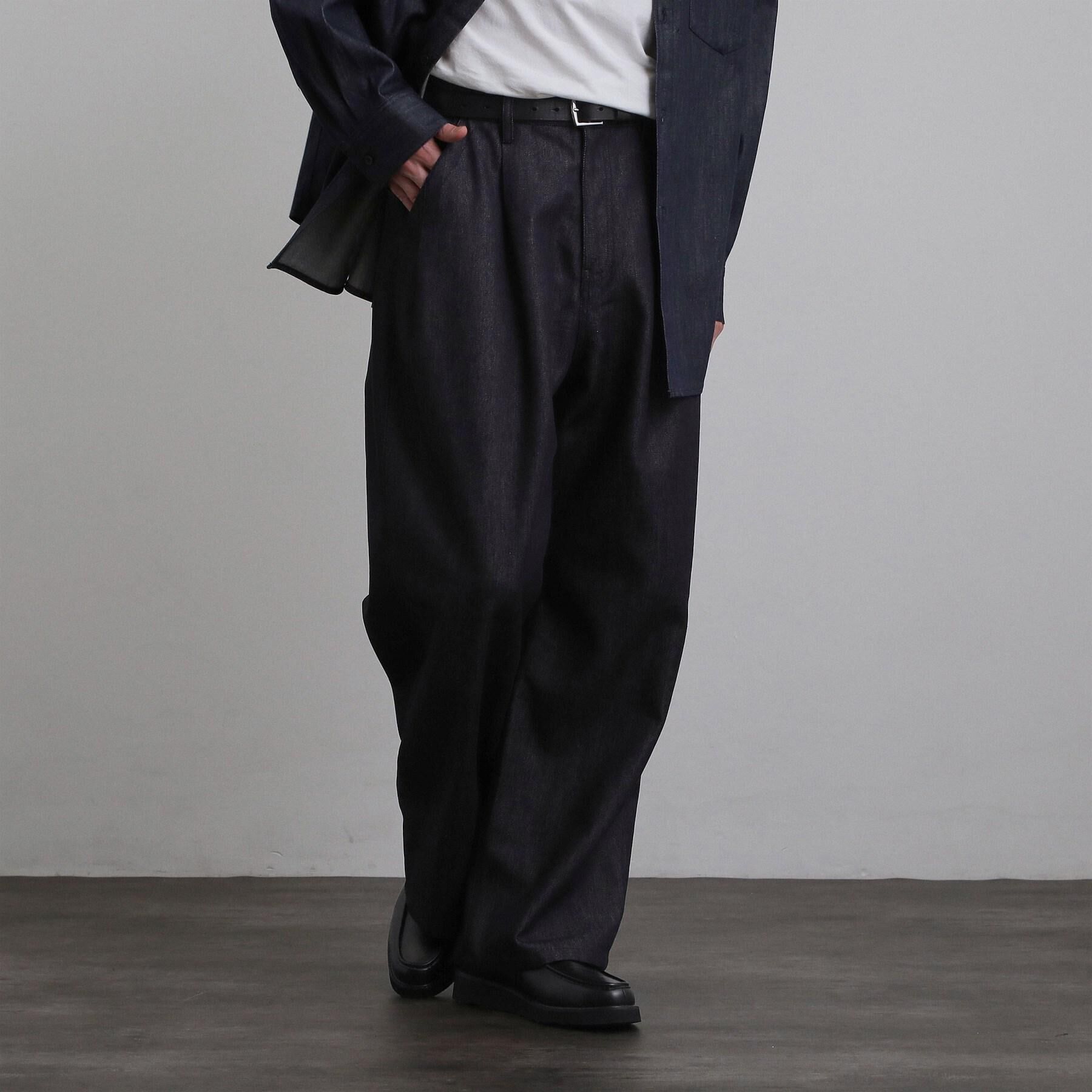 tk.TAKEO KIKUCHI「【色褪せしにくいデニム】Comfy Fadeless Denim Seriesワイドストレートデニム」|デニム|
