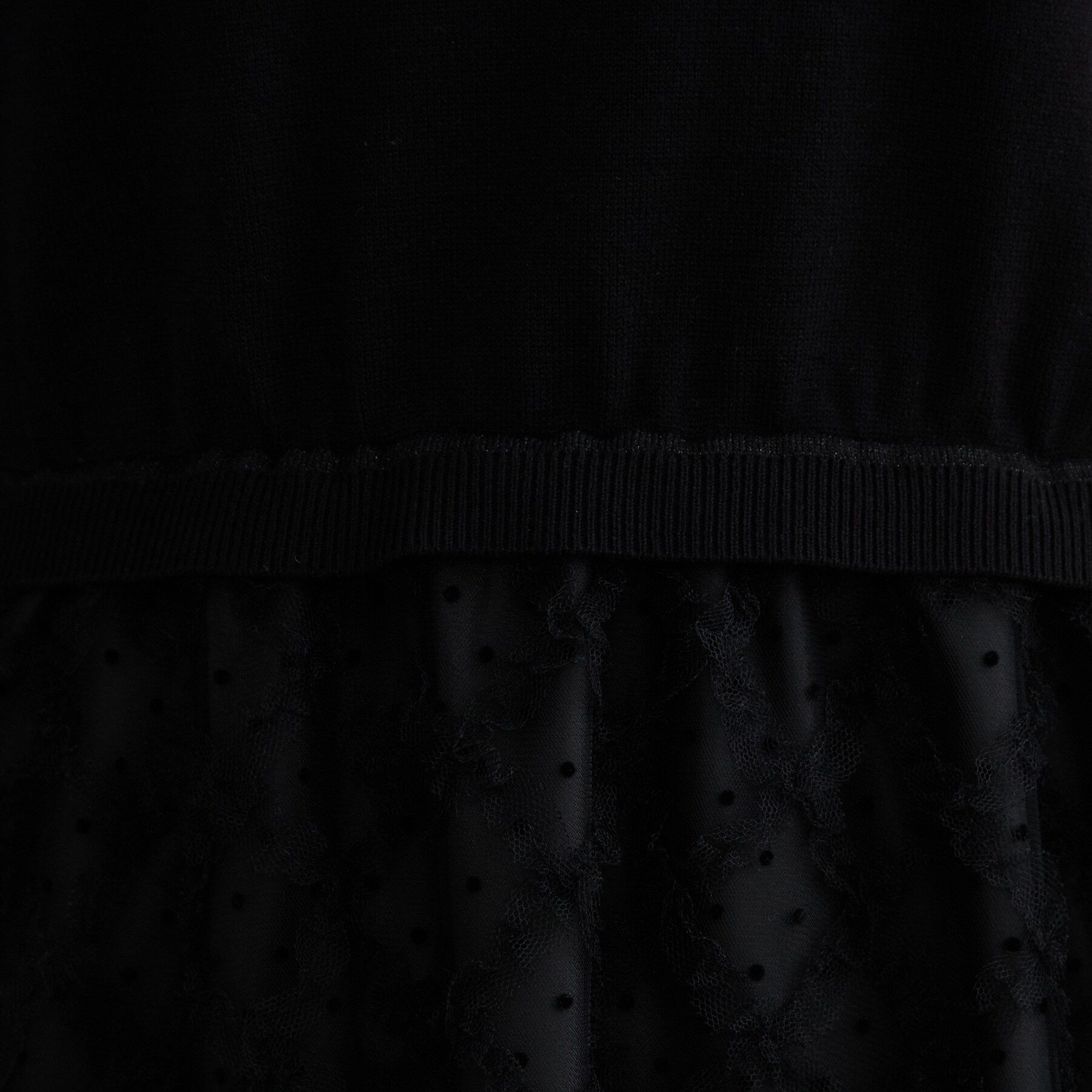 Couture broach「【チュールの上品な揺れ・セットアップ可】ドッキング ニットワンピース」|ワンピース|