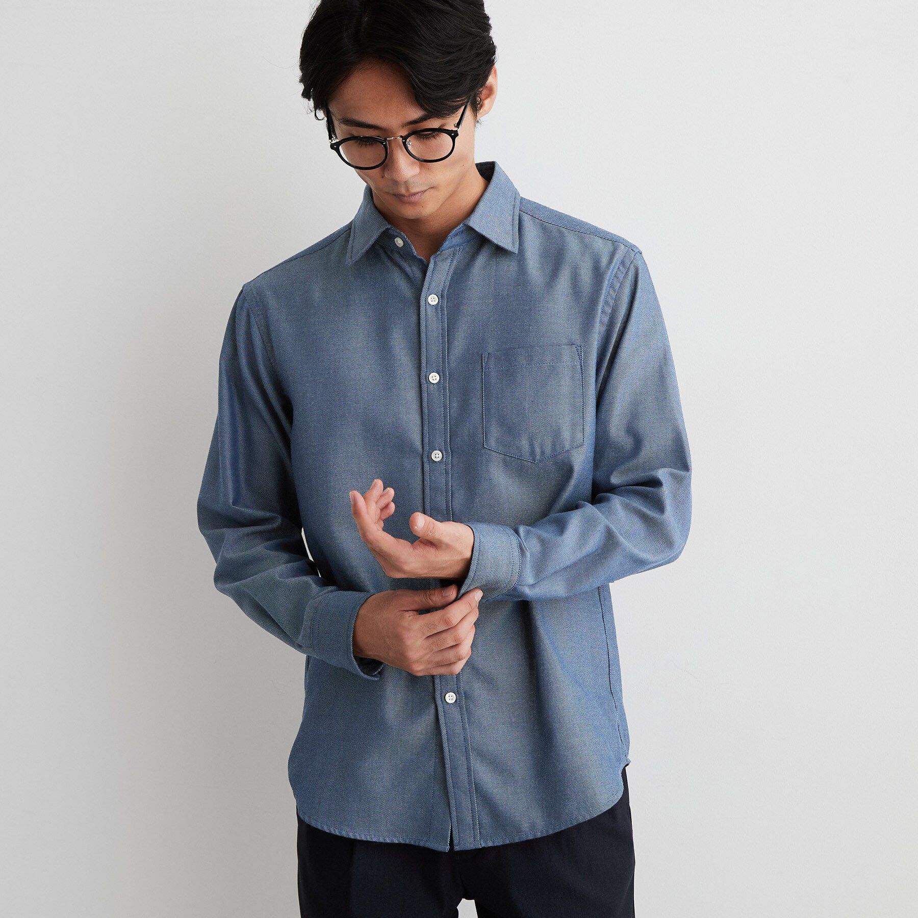 THE SHOP TK「【防シワ／洗濯機OK】アソート 長袖ネルシャツ」|シャツ・ブラウス|