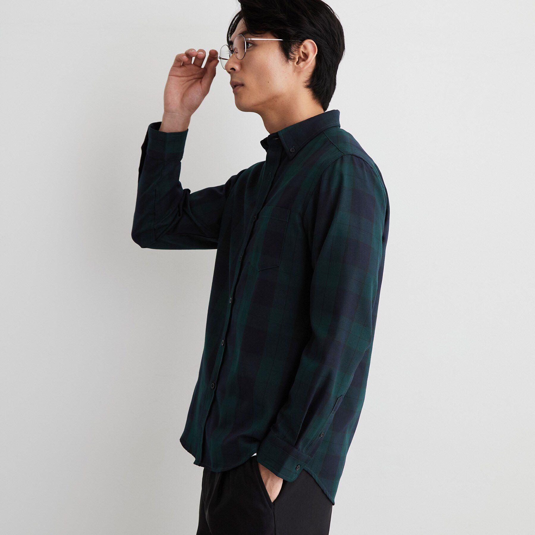 THE SHOP TK「【防シワ／洗濯機OK】アソート 長袖ネルシャツ」|シャツ・ブラウス|