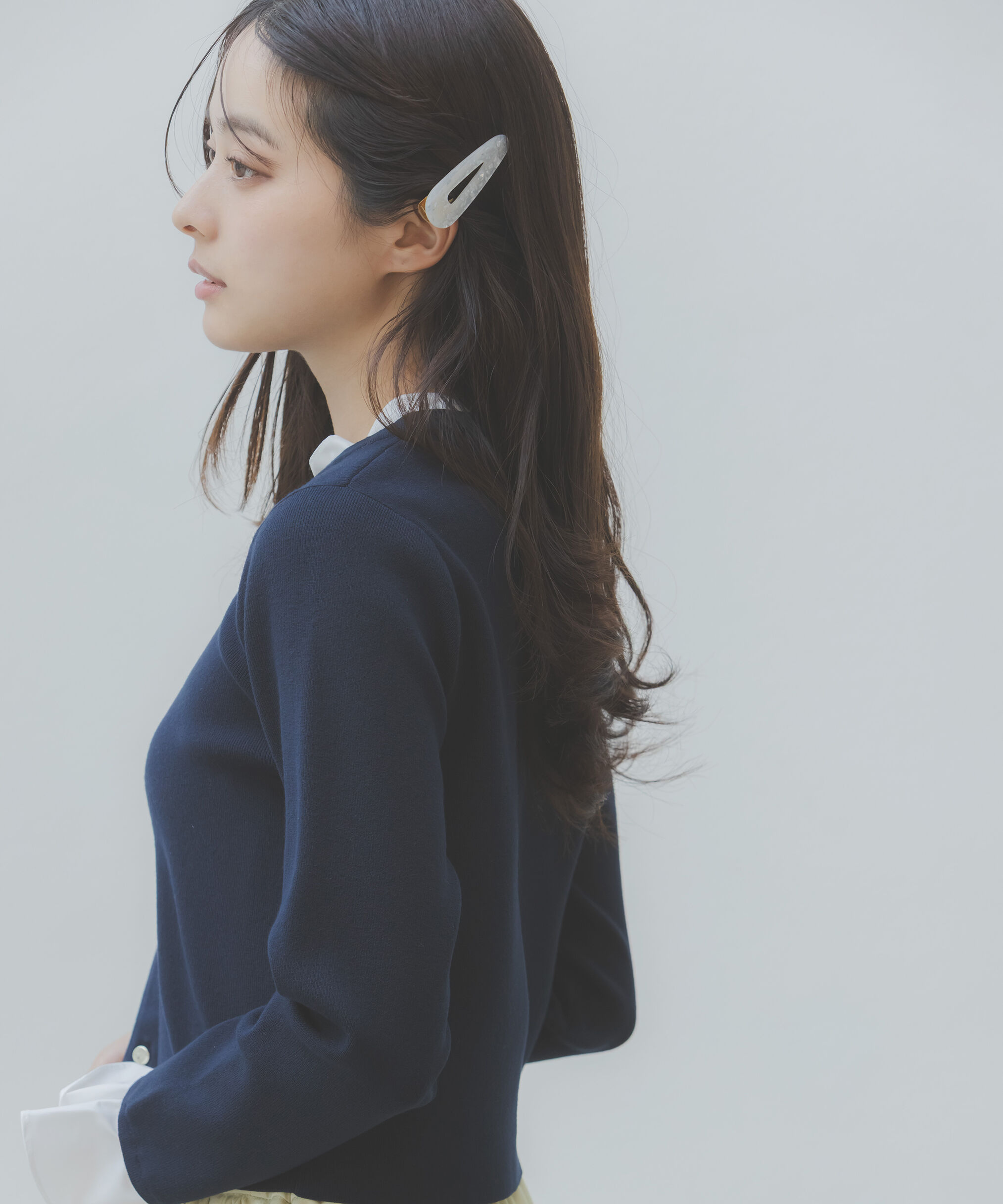 PROPORTION BODY DRESSING「フリルショートカーディガン　26SS」|カーディガン|