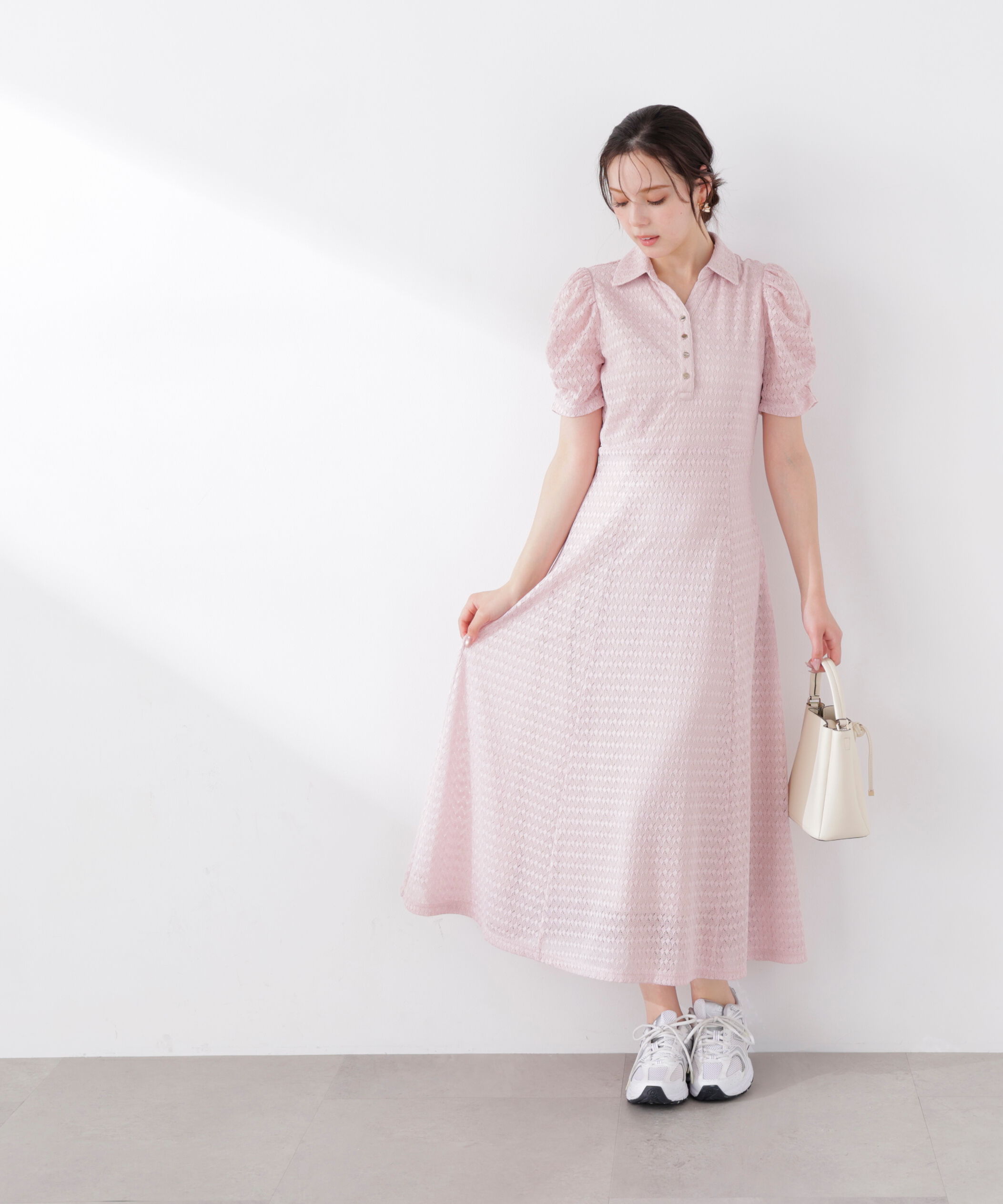 PROPORTION BODY DRESSING「ストレッチレース襟付きワンピース　26SS」|ワンピース|