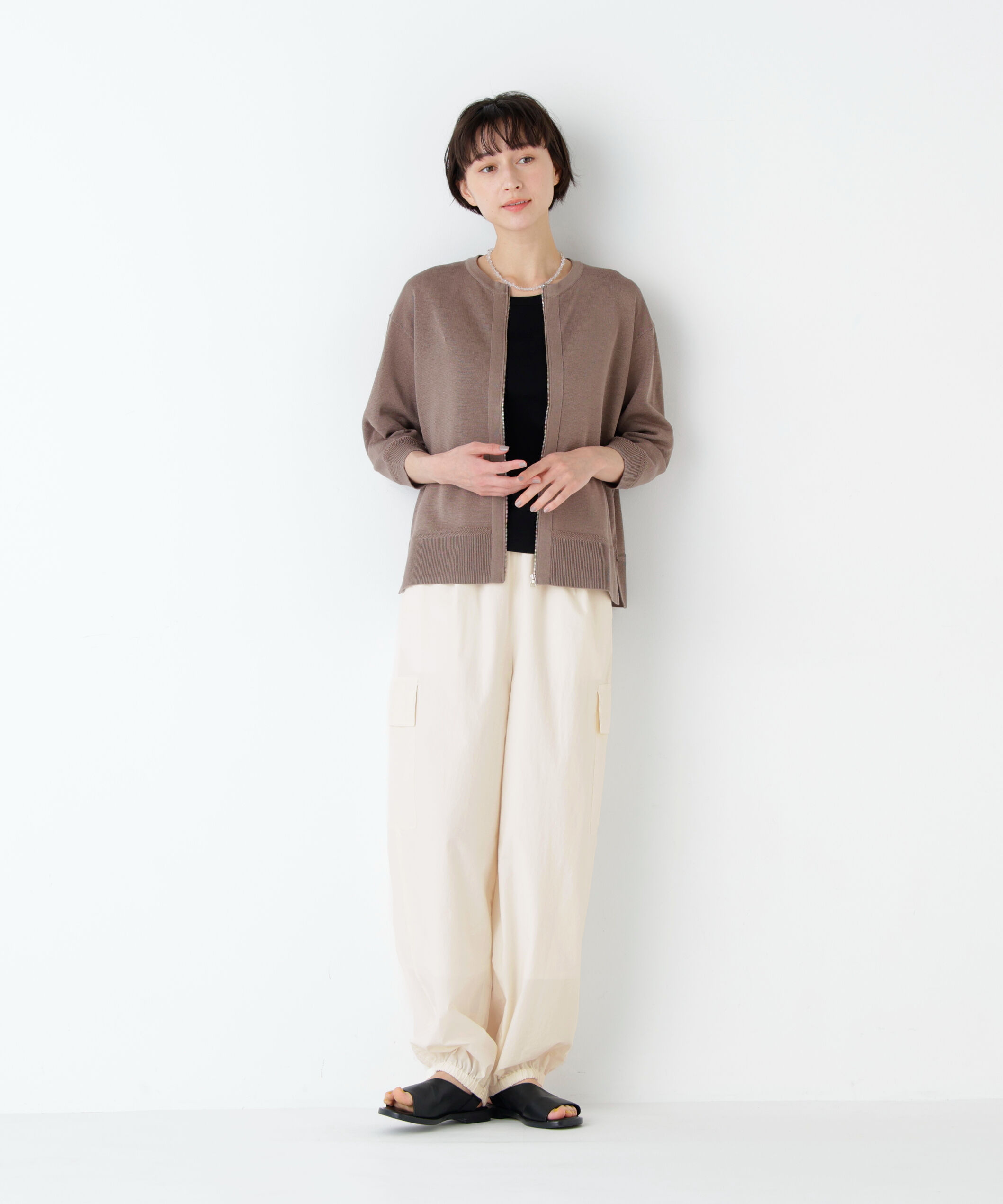  「近江晒コットンタイプライター ドロストカーゴパンツ」|その他|