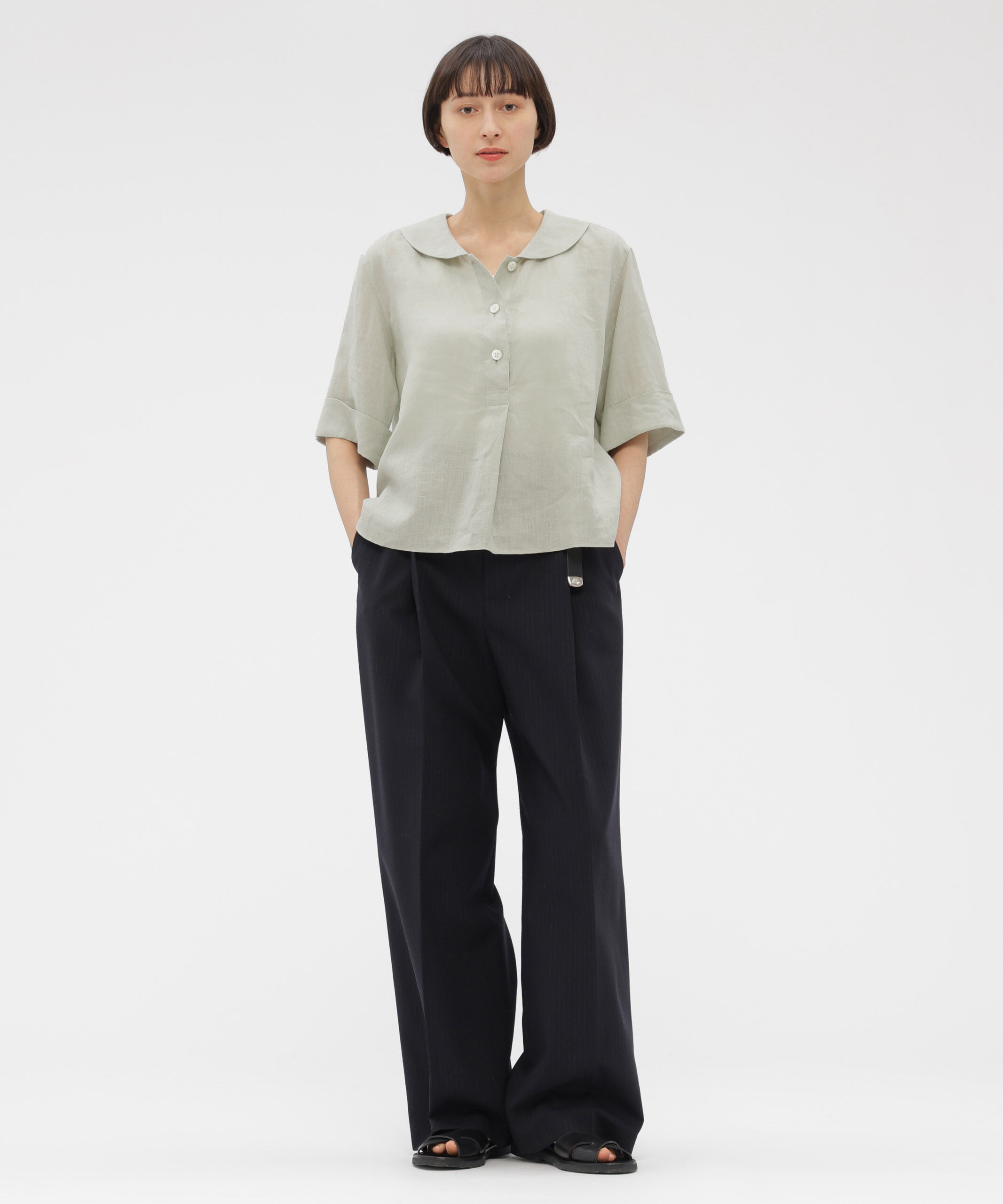  「SUBTLE STRIPE WOOL TROUSERS」|その他|