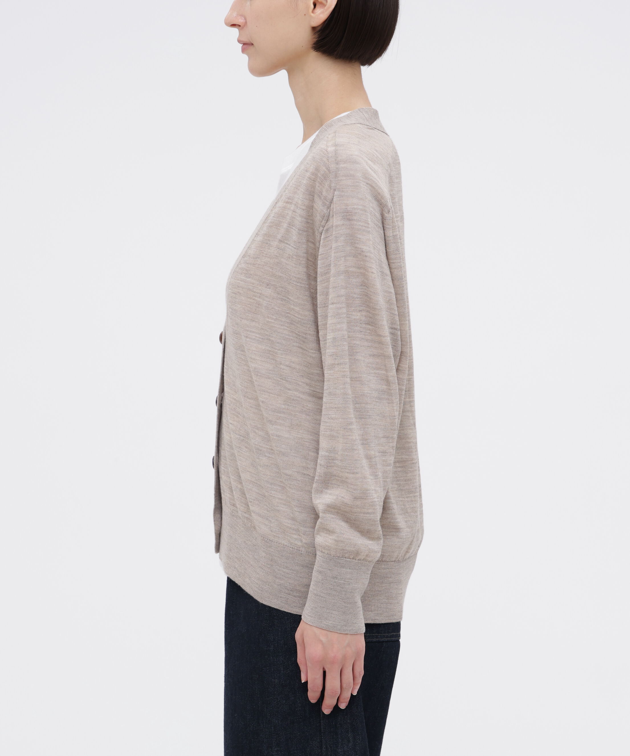  「FINE WOOL KNITWEAR」|カーディガン|