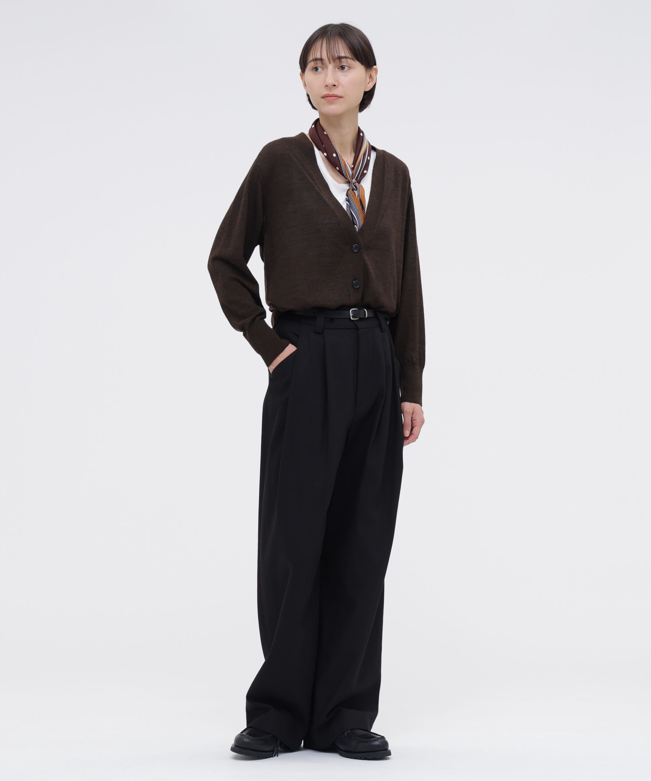  「FINE WOOL KNITWEAR」|カーディガン|