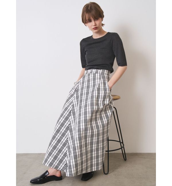 ELENDEEK「REVERSIBLE CHECK PLAIN SK」|スカート|