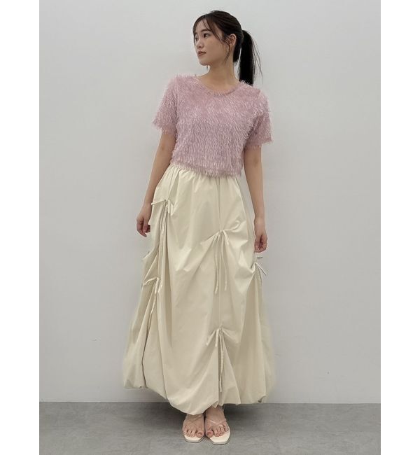 dazzlin「コンパクトシャギーリボンカットプルオーバー」|Tシャツ・カットソー|