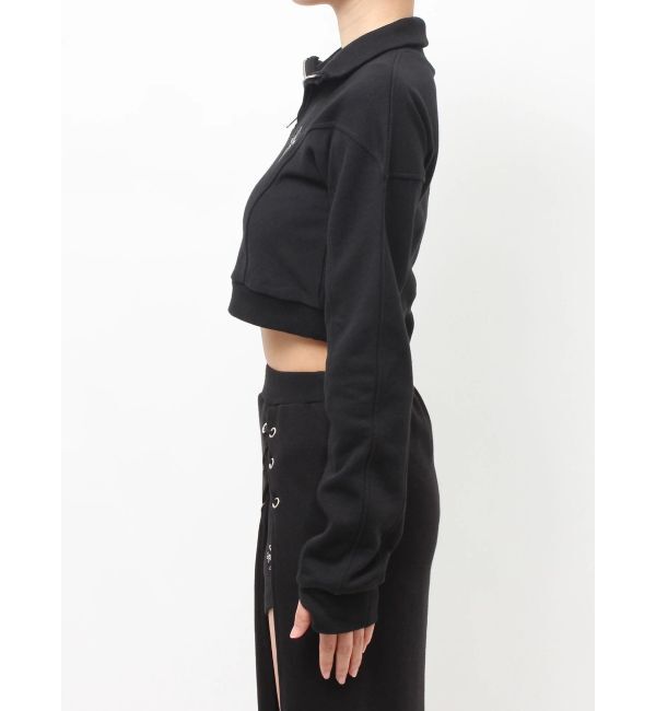GYDA「sacred edge crossハーフZIPショートスウェットトップス」|スウェット・ジャージ|