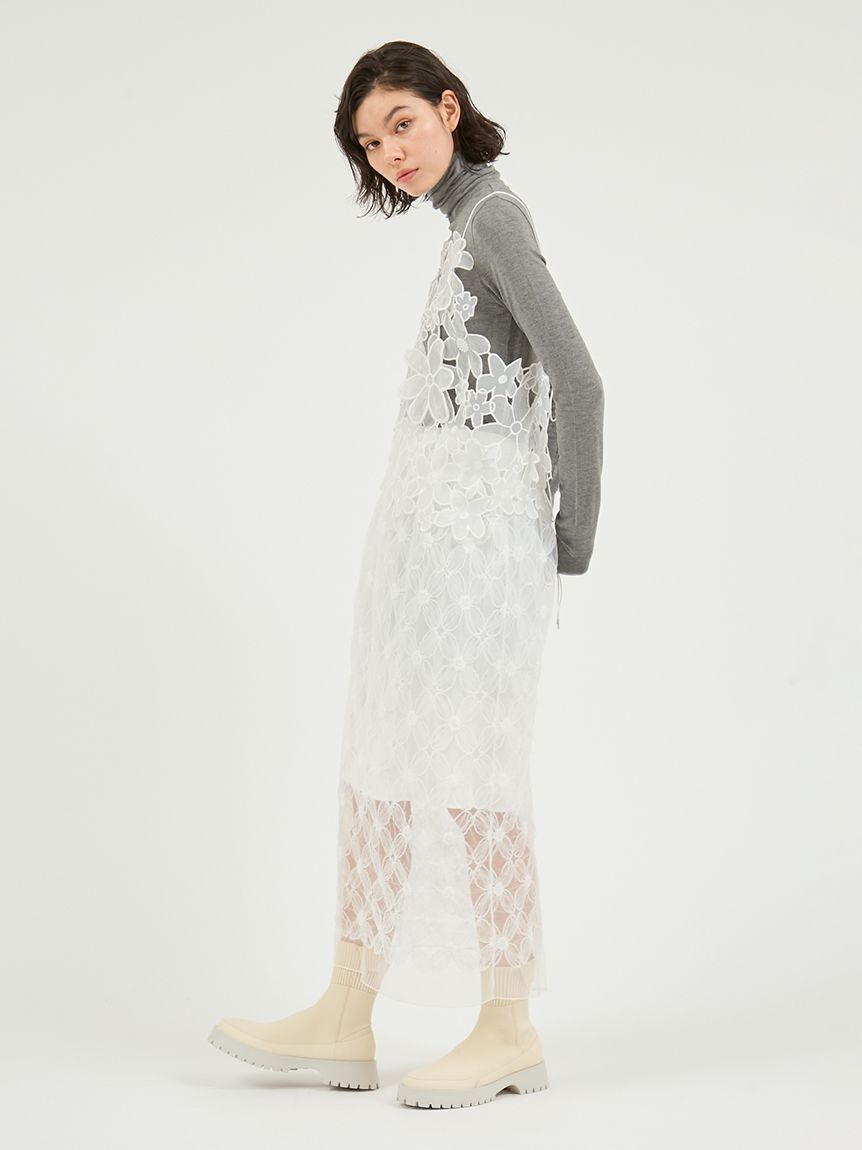 emmi atelier「フラワーチュールスカート」|スカート|