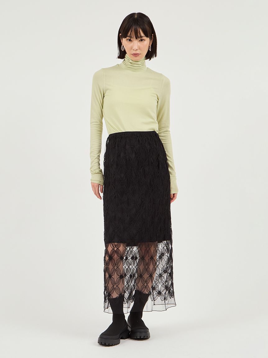 emmi atelier「フラワーチュールスカート」|スカート|