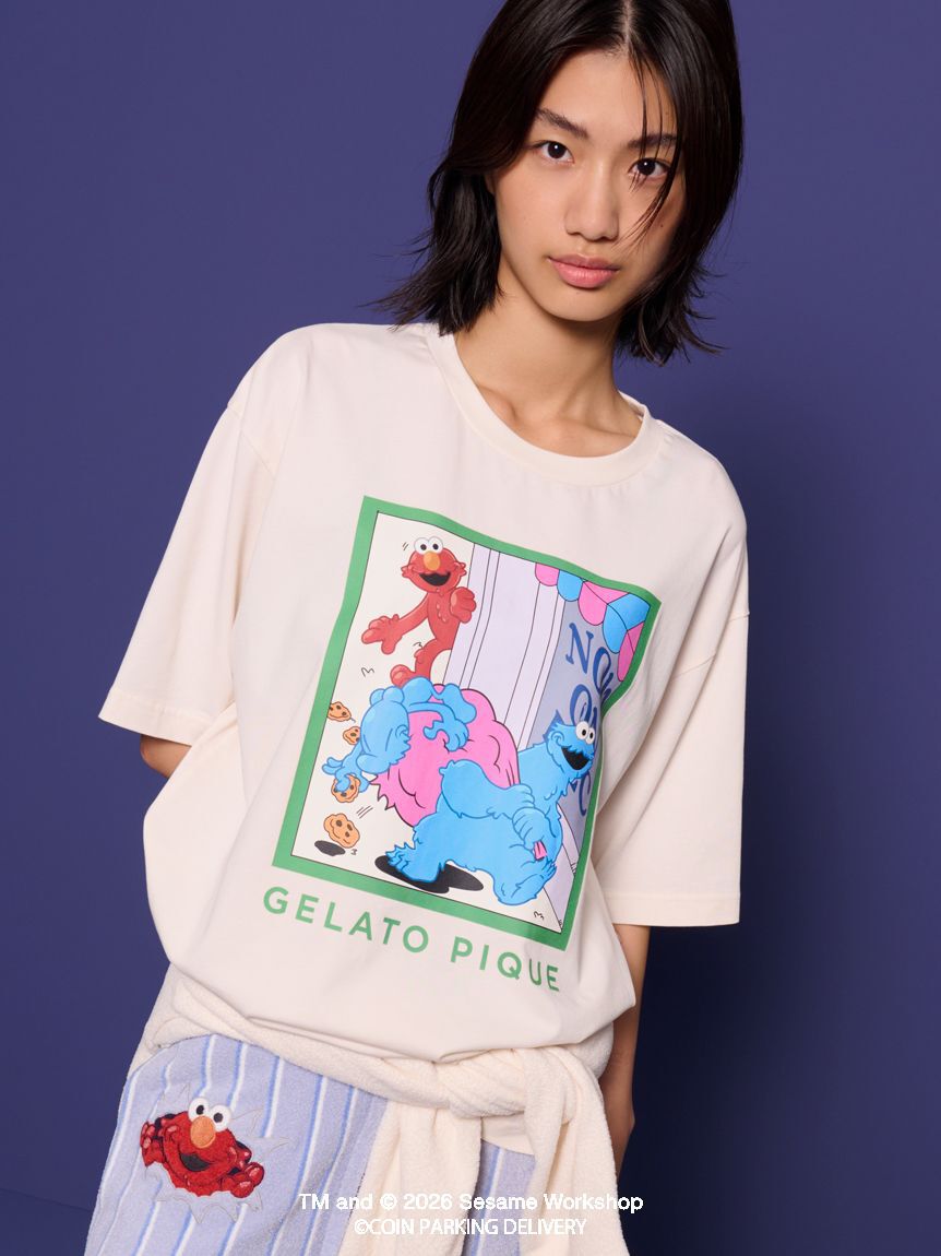 GELATO PIQUE HOMME「【SESAMESTREET&times;CPDHOOME meets GELATOPIQUE】コットンワンポイントプリントTシャツ」|ルームウェア|