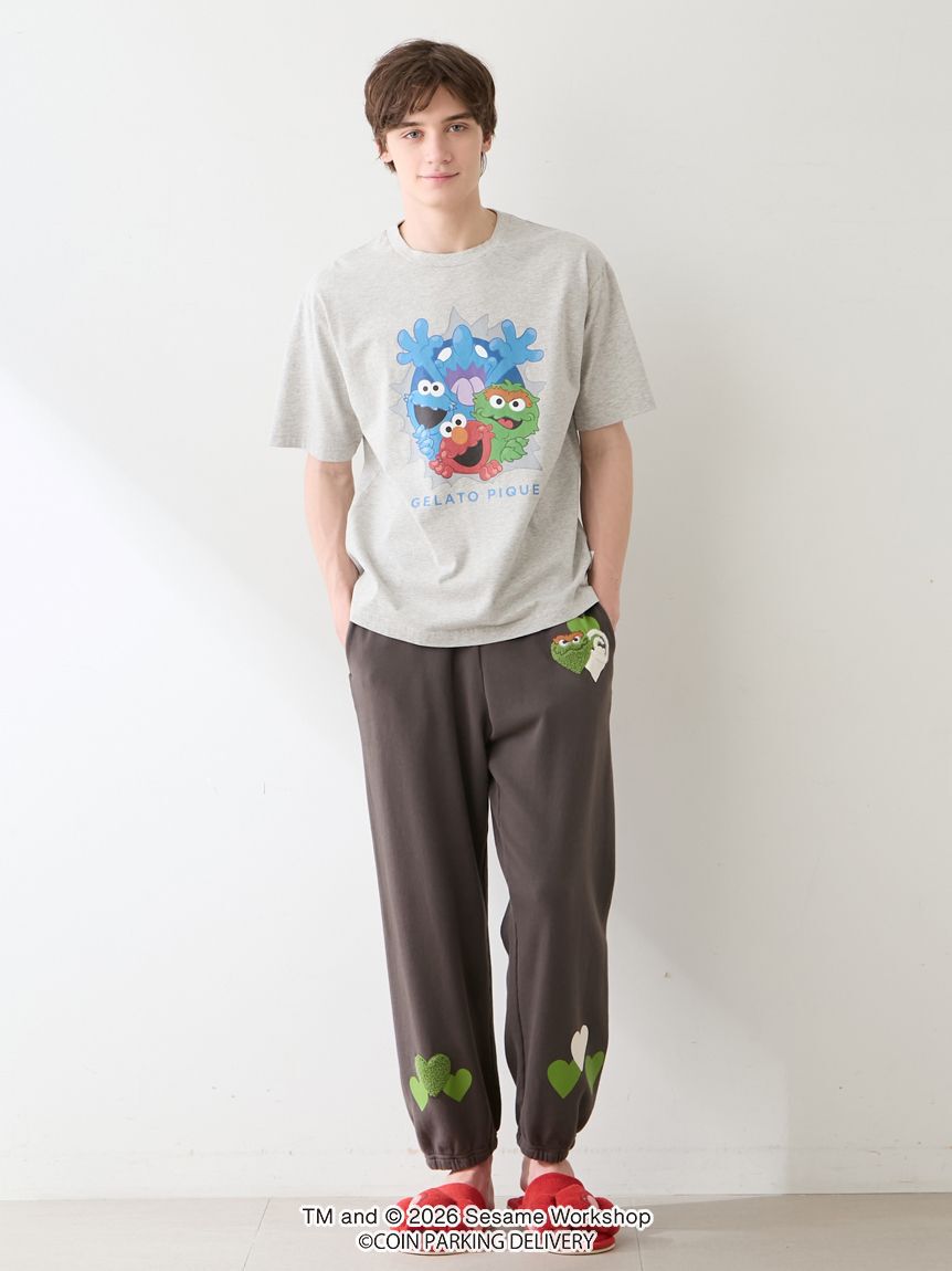 GELATO PIQUE HOMME「【SESAMESTREET&times;CPDHOOME meets GELATOPIQUE】コットンワンポイントプリントTシャツ」|ルームウェア|
