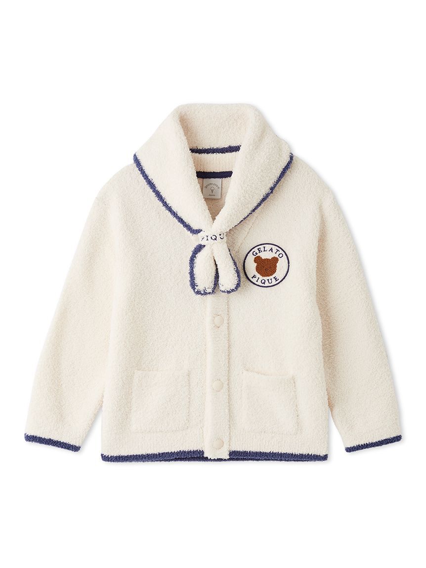 GELATO PIQUE KIDS & BABY「【JUNIOR】ベビモコアニマルブレッドカーディガン&スカーフセット」|ルームウェア|