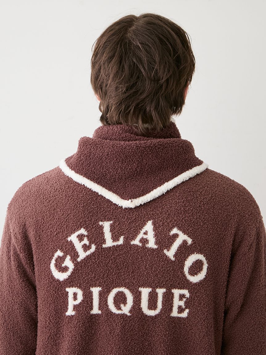 GELATO PIQUE HOMME「【HOMME】ベビモコアニマルブレッドカーディガン&スカーフセット」|ルームウェア|