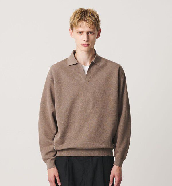 BEAUTY&YOUTH UNITED ARROWS「メランジ ミラノ スキッパー ニット ウォッシャブル」|ニット・セーター|