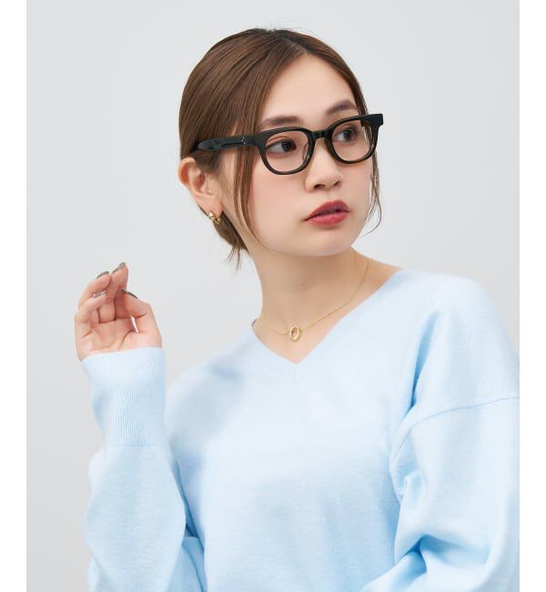  「Zoff｜メガネ｜黒縁 太縁フレーム 伊達・度付き｜FASHION VINTAGE レンズ交換券付」|メガネ|グリーン