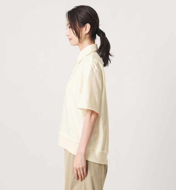 UNITED ARROWS「【別注】＜CINOH＞パールモチーフ スウェット ポロシャツ」|スウェット・ジャージ|