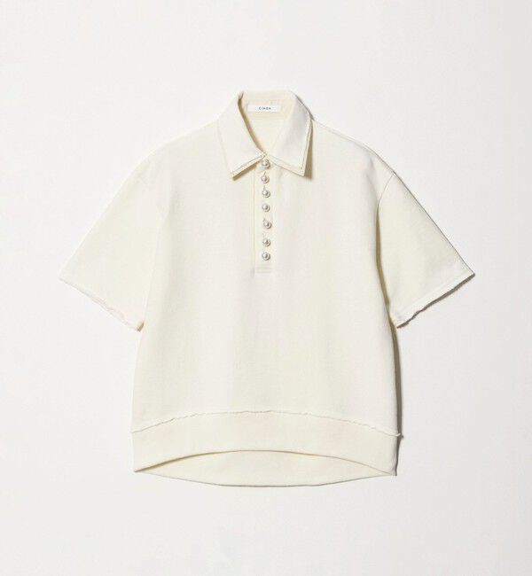 UNITED ARROWS「【別注】＜CINOH＞パールモチーフ スウェット ポロシャツ」|スウェット・ジャージ|